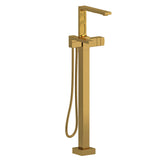 Riobel Reflet TRF39 2-way Type T (thermostatic) coaxial floor-mount tub filler with hand shower trim (Without Rough-in)