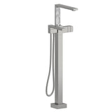 Riobel Reflet TRF39 2-way Type T (thermostatic) coaxial floor-mount tub filler with hand shower trim (Without Rough-in)