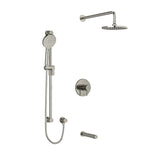 Riobel Riu 3-Way Shower System Trim with Hand Shower Rail, Shower Head and Spout TKIT1345RUTMKN