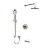 Riobel Riu 3-Way Shower System Trim with Hand Shower Rail, Shower Head and Spout TKIT1345RUTMKN