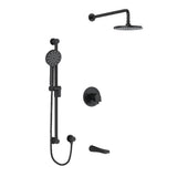 Riobel Ode 3-Way Shower System Trim with Hand Shower Rail, Shower Head and Spout TKIT1345OD