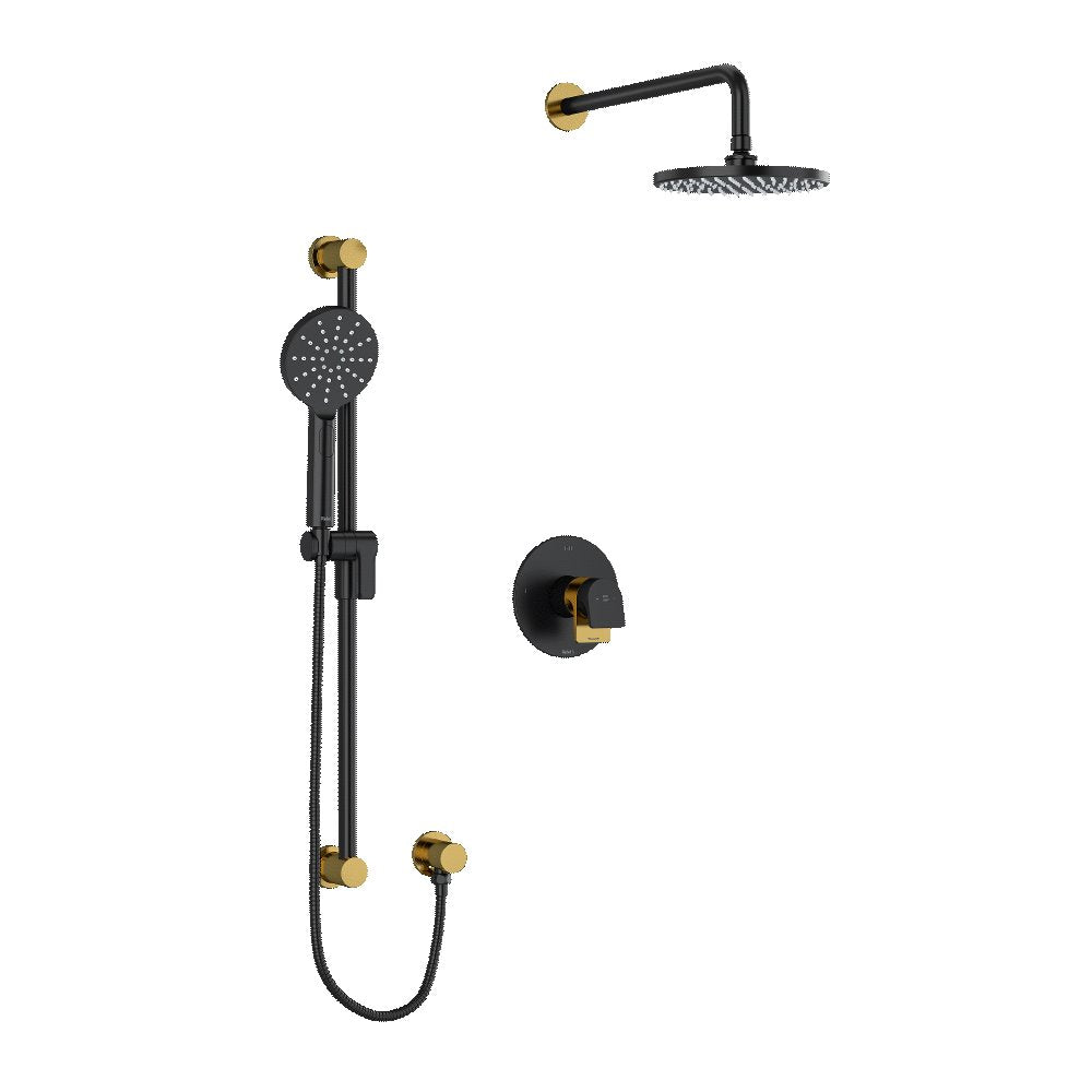 Riobel Ode 2-Way Shower System Trim with Hand Shower and Shower Head TKIT323OD