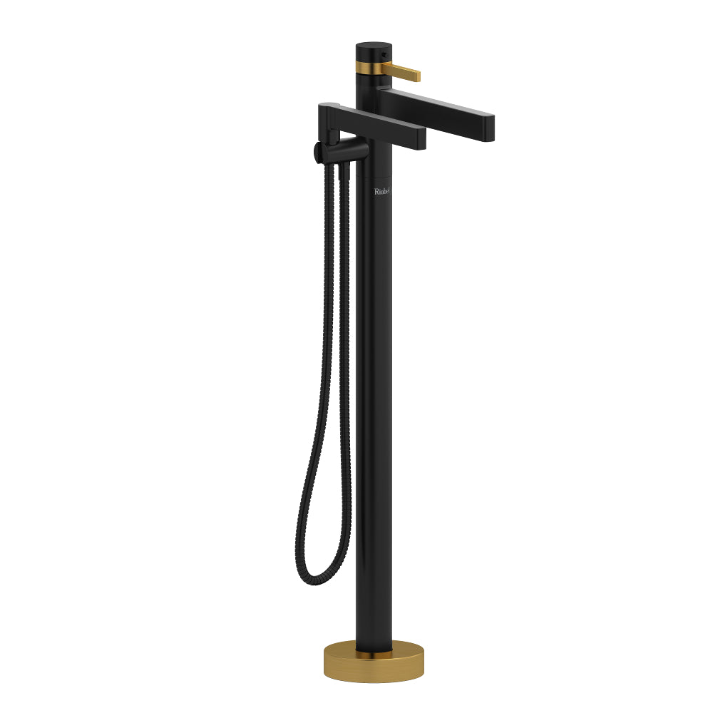 Riobel Paradox TPX39 2-way Type T thermostatic coaxial floor-mount tub filler with hand shower trim (Without Rough-in)