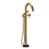 Riobel Riu TRU39 2-way Type T thermostatic coaxial floor-mount tub filler with hand shower (Without Rough-in)