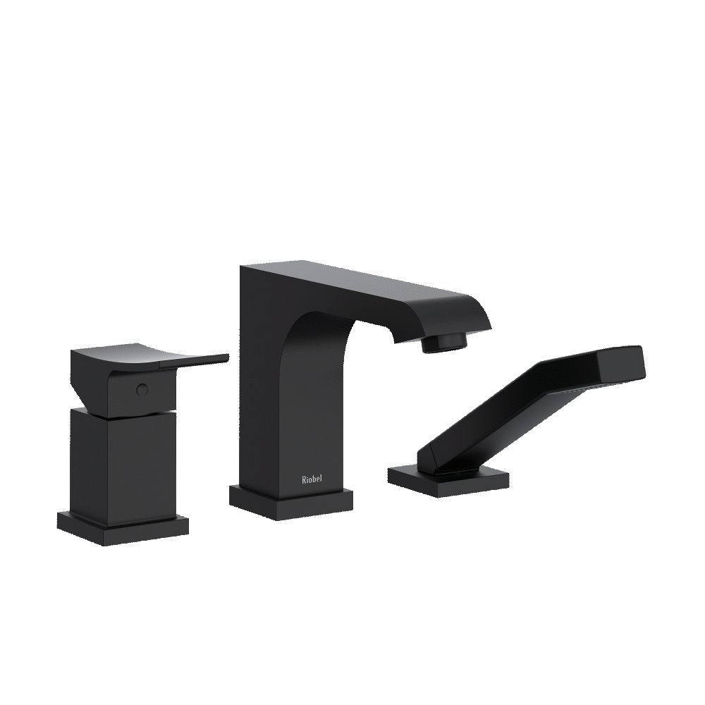 Riobel Zendo TZO16 3-piece Type P pressure balance deck-mount tub filler with hand shower trim (Without Rough-in)