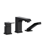 Riobel Zendo TZO16 3-piece Type P pressure balance deck-mount tub filler with hand shower trim (Without Rough-in)