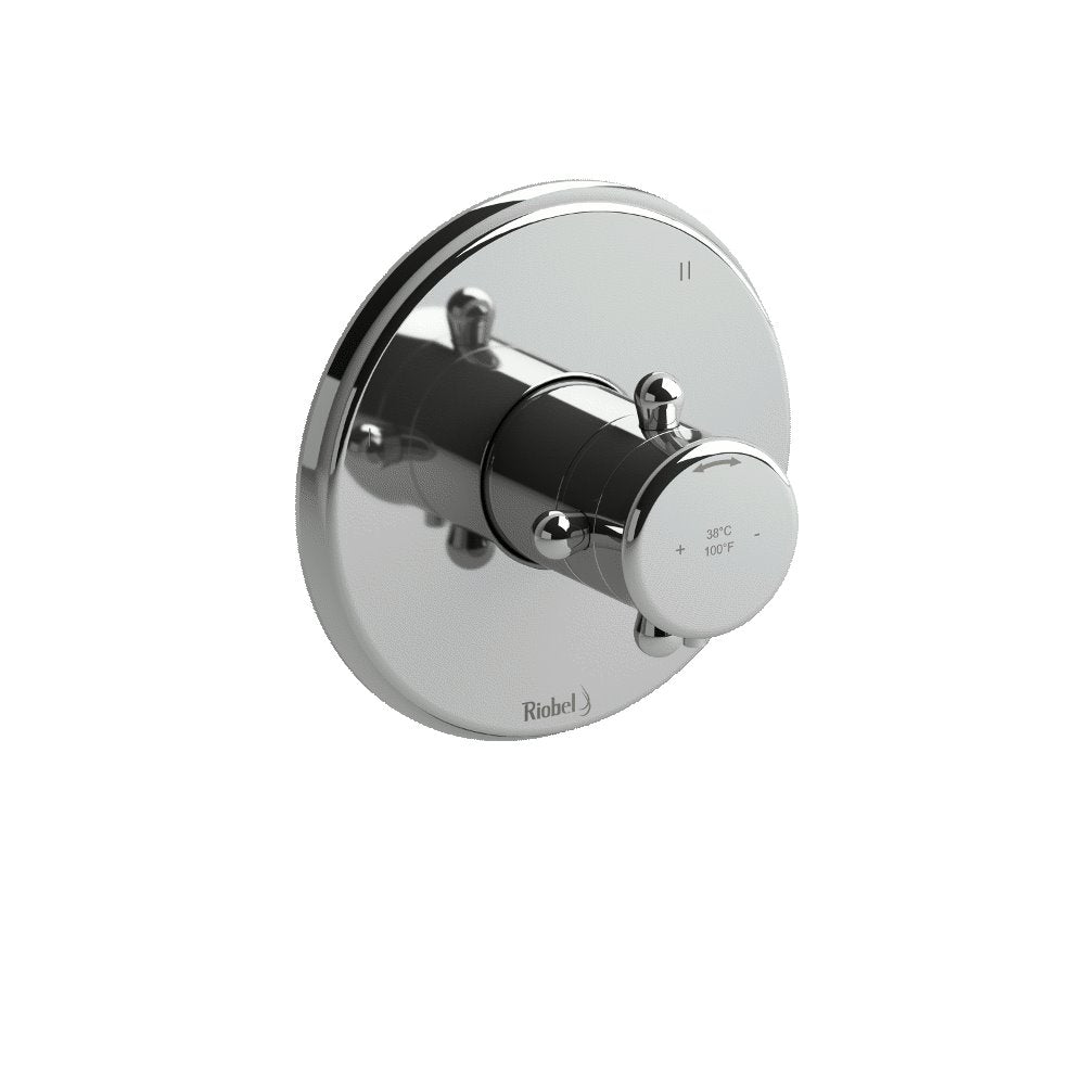 Riobel Georgian TGN45 3-way Type TP thermostaticpressure balance coaxial valve trim (Without Rough-in)