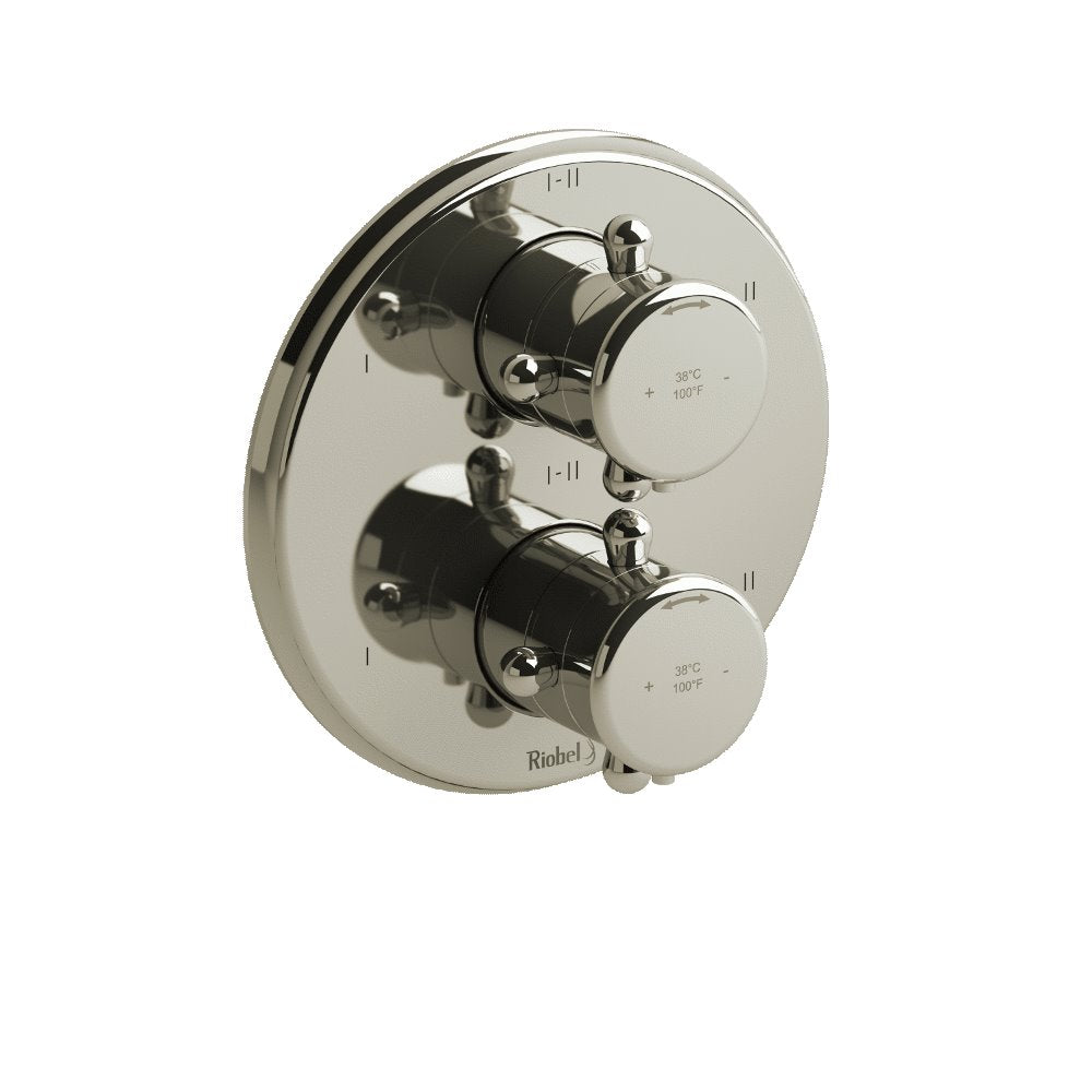 Riobel Georgian TGN46 4-way Type TP thermostaticpressure balance coaxial valve trim (Without Rough-in)