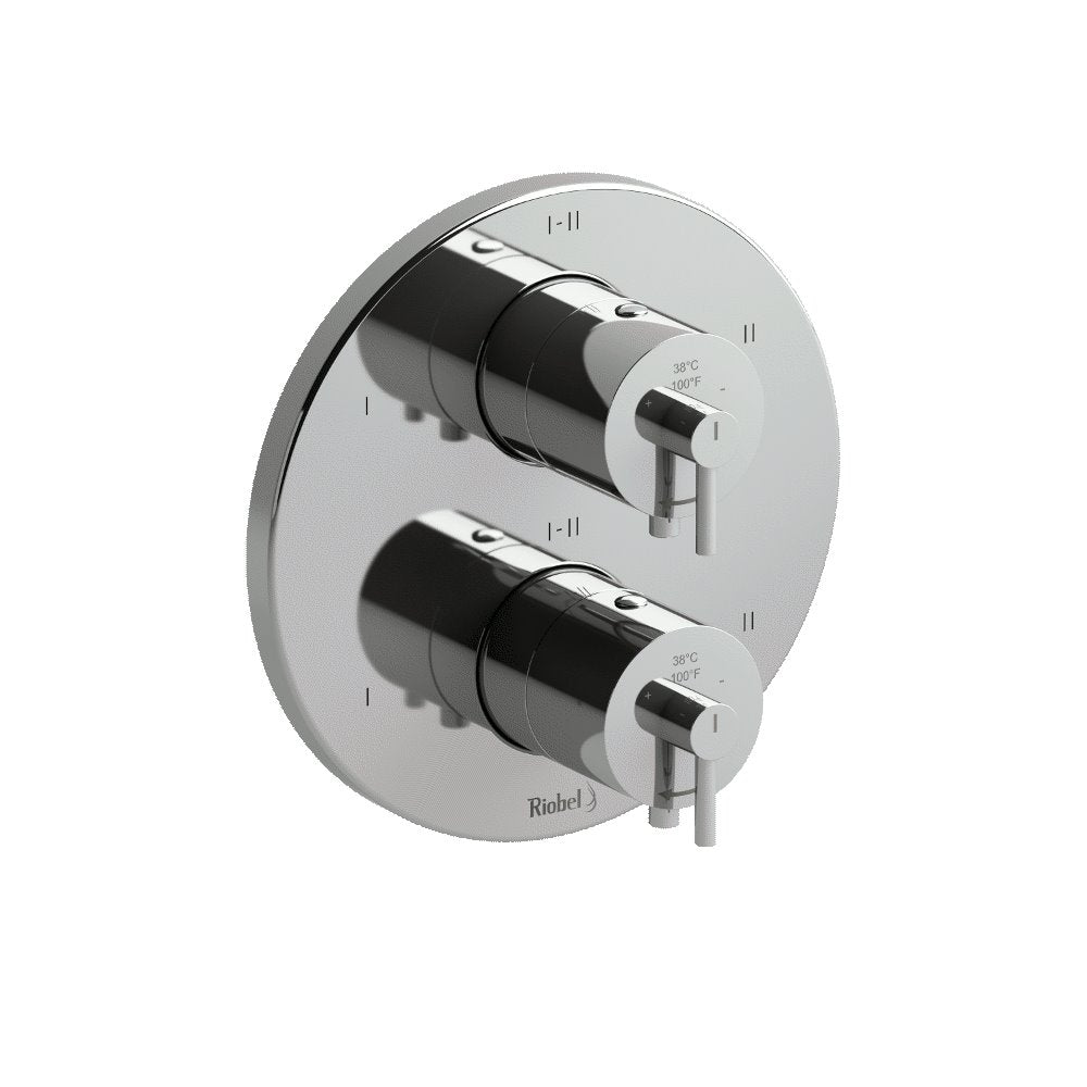 Riobel TCSTM46 4-way Type TP thermostaticpressure balance coaxial valve trim (Without Rough-in)