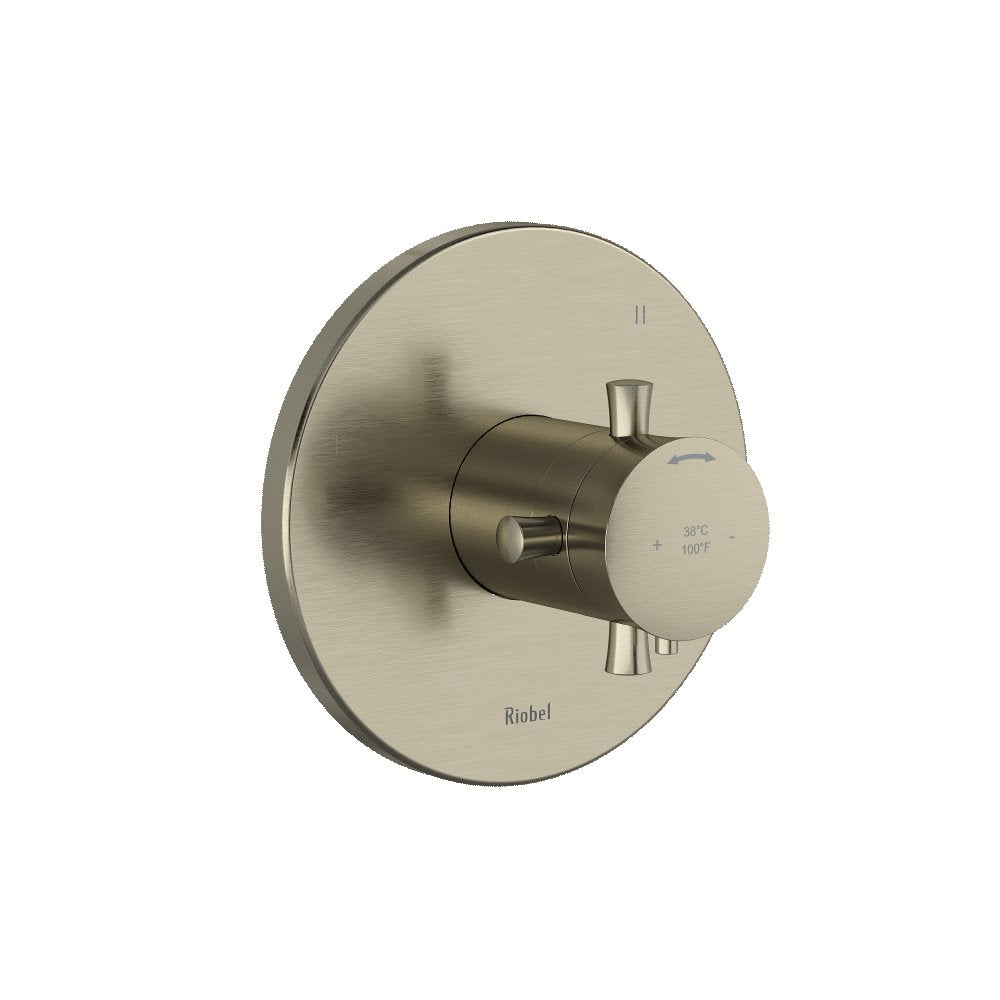 Riobel Edge TEDTM45 3-way Type TP thermostaticpressure balance coaxial valve trim (Without Rough-in)