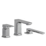 Riobel Equinox TEQ16 3-piece Type P pressure balance deck-mount tub filler with hand shower trim (Without Rough-in)