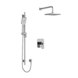 Riobel Equinox TKIT323EQN Type TP thermostaticpressure balance 0.5 coaxial 2-way system with hand shower and shower head