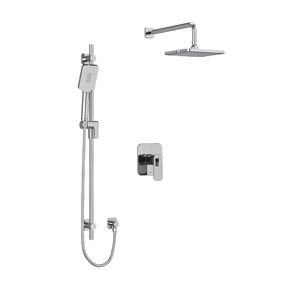 Riobel Equinox TKIT323EQN Type TP thermostaticpressure balance 0.5 coaxial 2-way system with hand shower and shower head