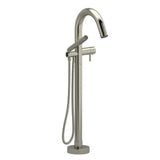 Riobel Pallace TPA39 2-way Type T thermostatic coaxial floor-mount tub filler with hand shower (Without Rough-in)