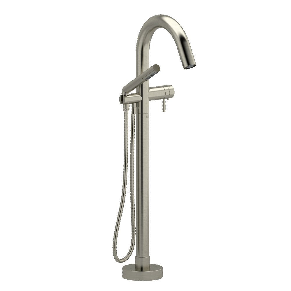 Riobel Pallace TPA39 2-way Type T thermostatic coaxial floor-mount tub filler with hand shower (Without Rough-in)