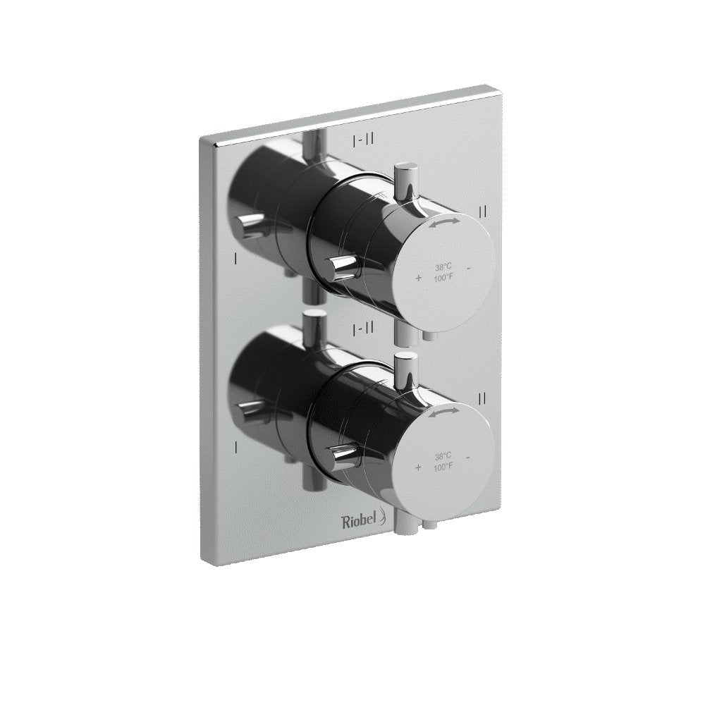 Riobel Pallace TPATQ46 4-way Type TP thermostaticpressure balance coaxial valve trim (Without Rough-in)