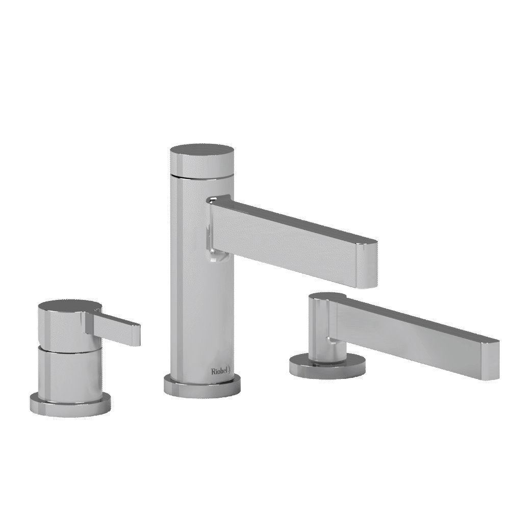 Riobel Paradox PX10 3-piece deck-mount tub filler with hand shower