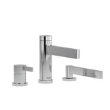 Riobel Paradox TPX10 3-piece deck-mount tub filler with hand shower trim (Without Rough-in)