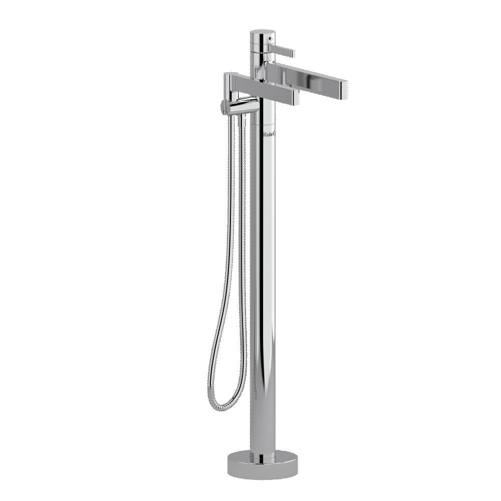 Riobel Paradox TPX39 2-way Type T thermostatic coaxial floor-mount tub filler with hand shower trim (Without Rough-in)
