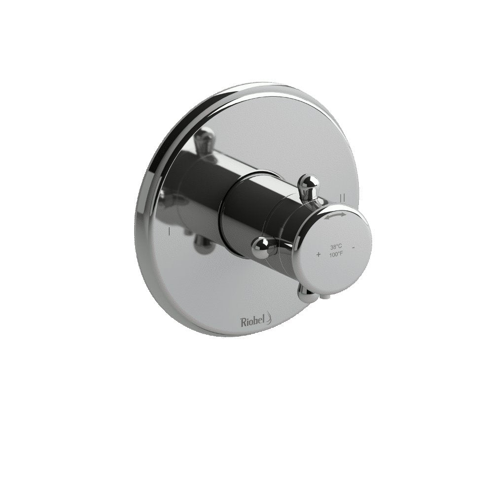 Riobel TRT44 2-way no share Type TP thermostaticpressure balance coaxial valve trim (Without Rough-in)