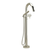 Riobel Riu TRU39 2-way Type T thermostatic coaxial floor-mount tub filler with hand shower (Without Rough-in)