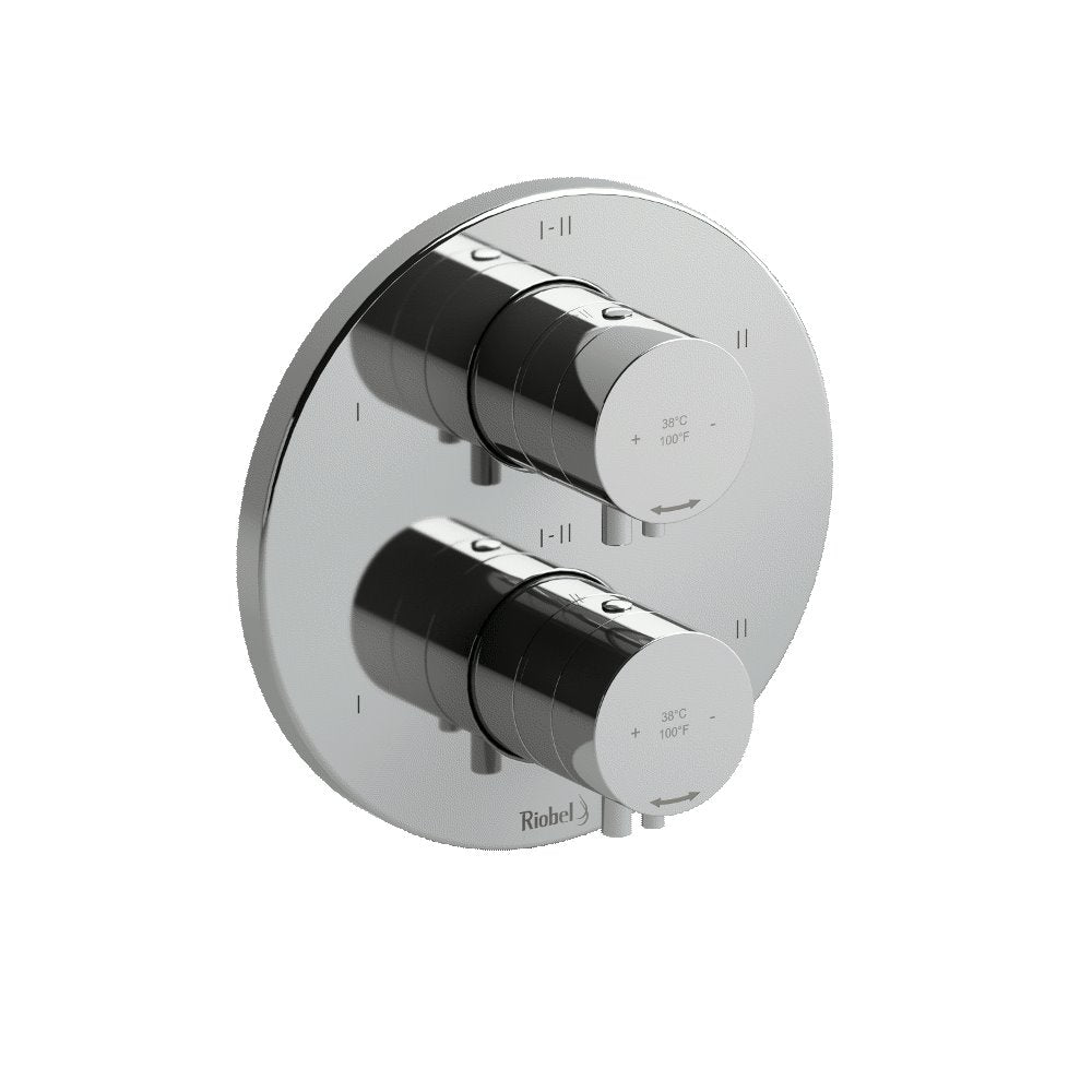Riobel Sylla TSYTM46 4-way Type TP thermostaticpressure balance coaxial valve trim (Without Rough-in)