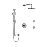 Riobel Sylla KIT3545SYTM Type TP thermostaticpressure balance 0.5 coaxial 3-way system with hand shower rail shower head and spo