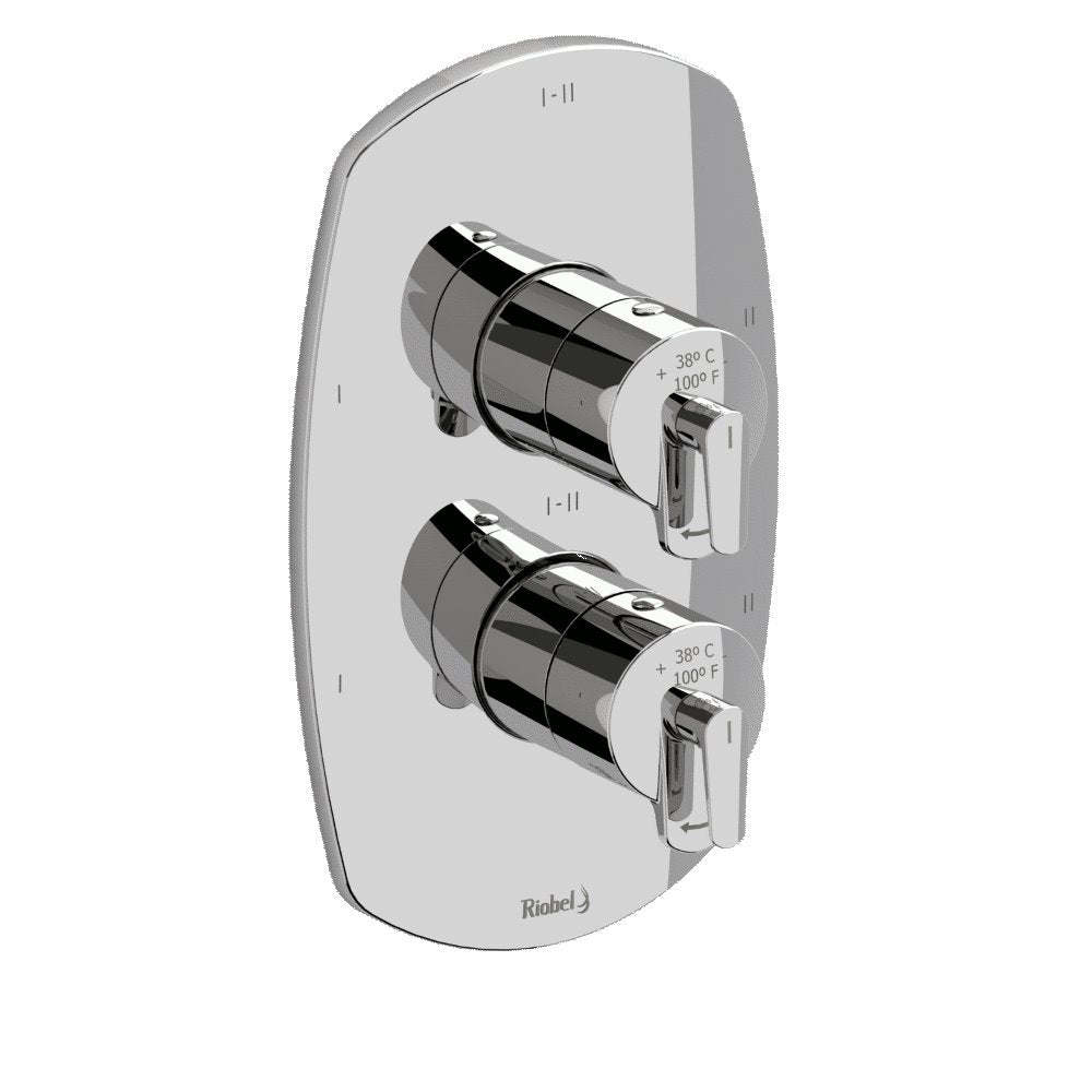 Riobel Venty TVY46 4-way Type TP thermostaticpressure balance coaxial valve trim (Without Rough-in)