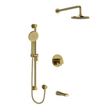Riobel Ode 3-Way Shower System Trim with Hand Shower Rail, Shower Head and Spout TKIT1345OD