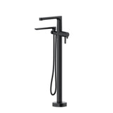 Riobel Nibi TNB39 2-Way Type T Thermostatic Coaxial Floor-Mount Tub Filler With Handshower Trim (Without Rough-in)