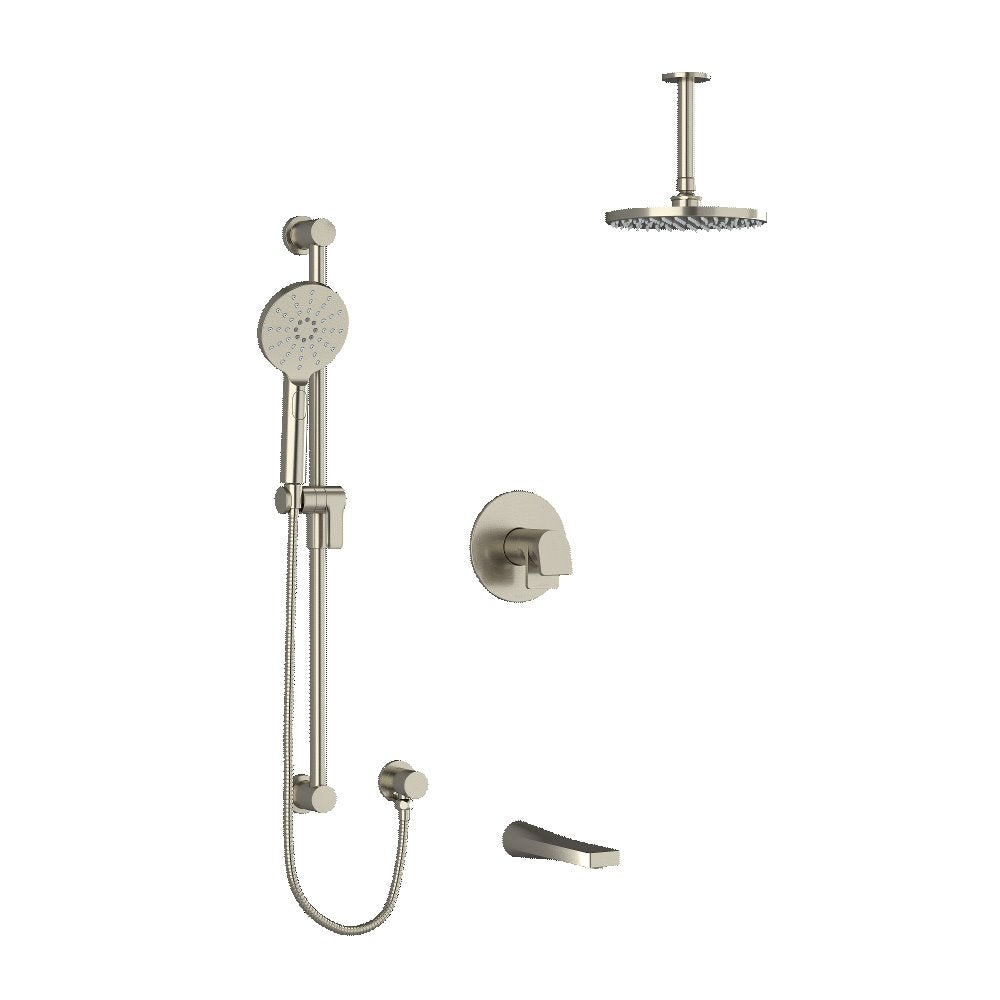 Riobel Ode 3-Way Shower System Trim with Hand Shower Rail, Shower Head and Spout TKIT1345OD