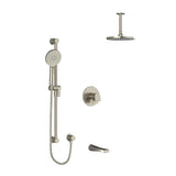 Riobel Ode 3-Way Shower System Trim with Hand Shower Rail, Shower Head and Spout TKIT1345OD