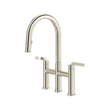 Riobel Authentica AU400 Bridge Pull-Down Kitchen Faucet with C-Spout
