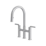 Riobel Authentica AU400 Bridge Pull-Down Kitchen Faucet with C-Spout