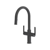 Riobel Authentica AU801 Two Handle Pull-Down Kitchen Faucet with C-Spout