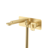 Riobel Equinox TEQ21 Wall Mount Type T/P - Thermo/Pressure Balance Coaxial Tub Filler Trim With Handshower (Without Rough-in)