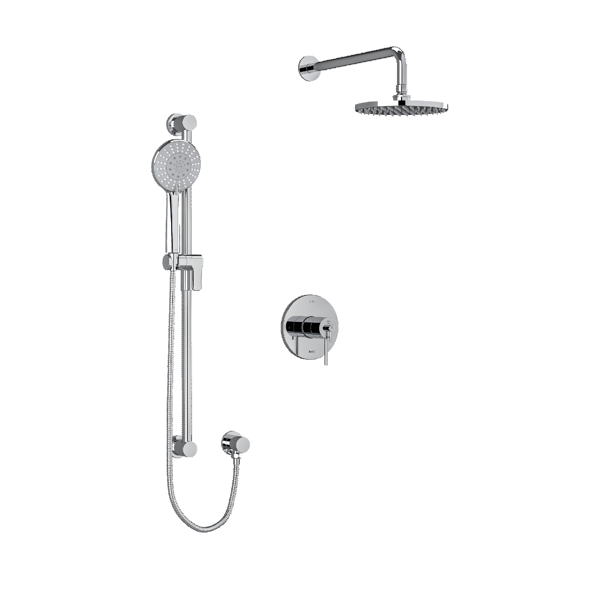 Riobel GS 2-Way Shower System Trim with Hand Shower and Shower Head TKITIT323GS